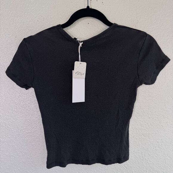 Free People Sagittarius Top Womens XS Horoscope Crop Baby Tee Laundry Room NEW - Picture 2 of 10